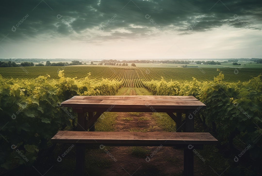 Cenário sobre fundo plantio