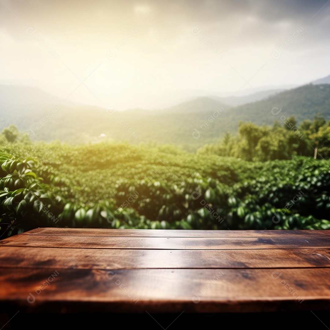 Cenário sobre fundo plantio