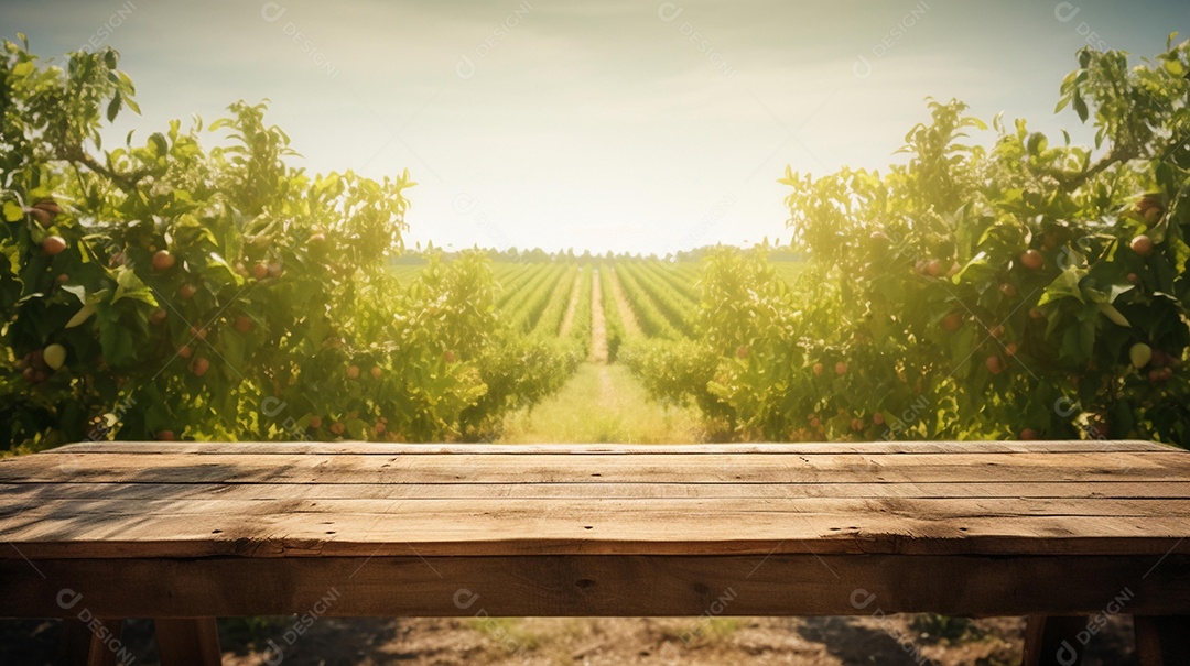 Cenário sobre fundo plantio