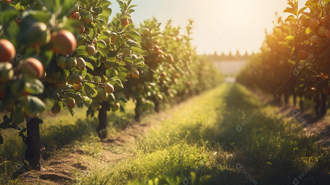 Linda paisagem de um plantio