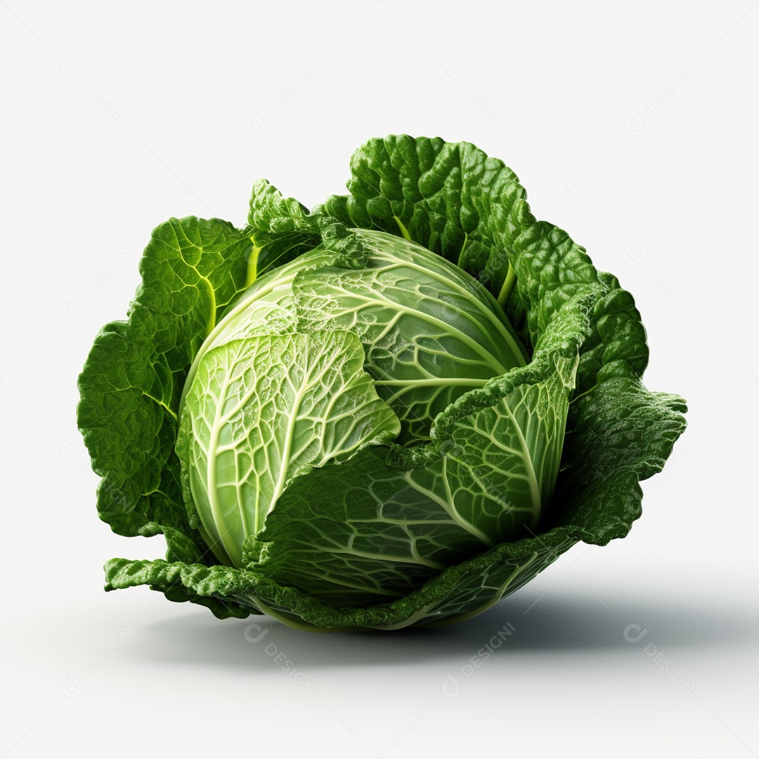 Couve sobre fundo isolado