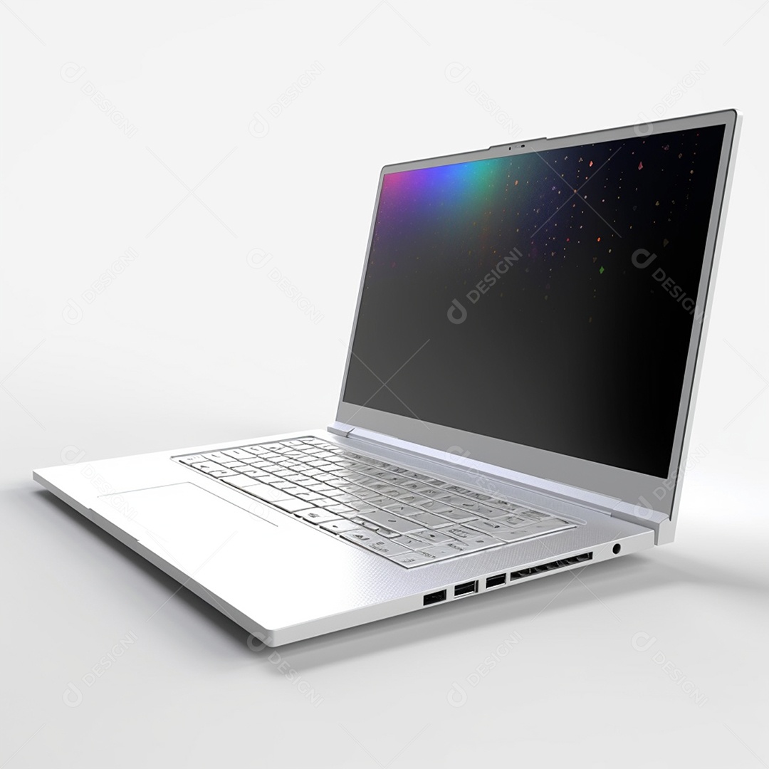 Notebook sobre fundo isolado