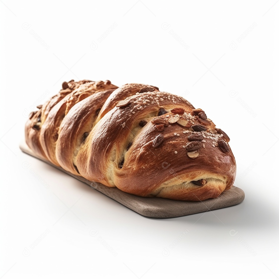 Pão de forma sobre fundo isolado