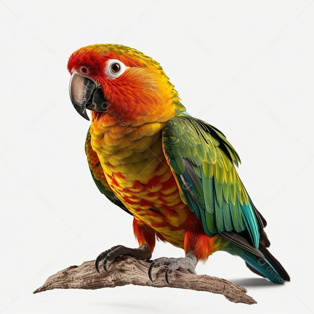 Pássaro sobre galho de arvore