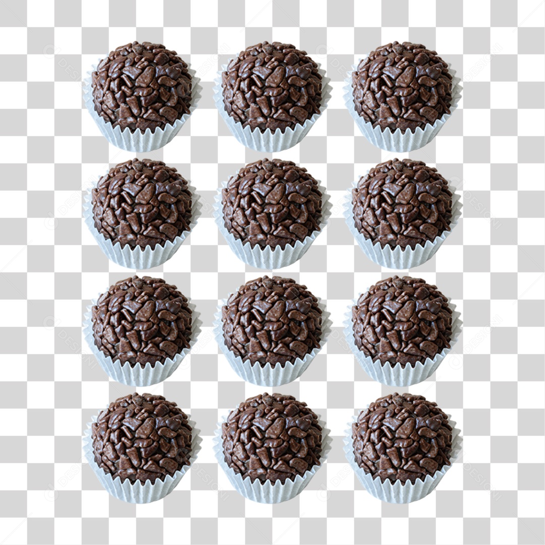 Brigadeiro Chocolate PNG Transparente