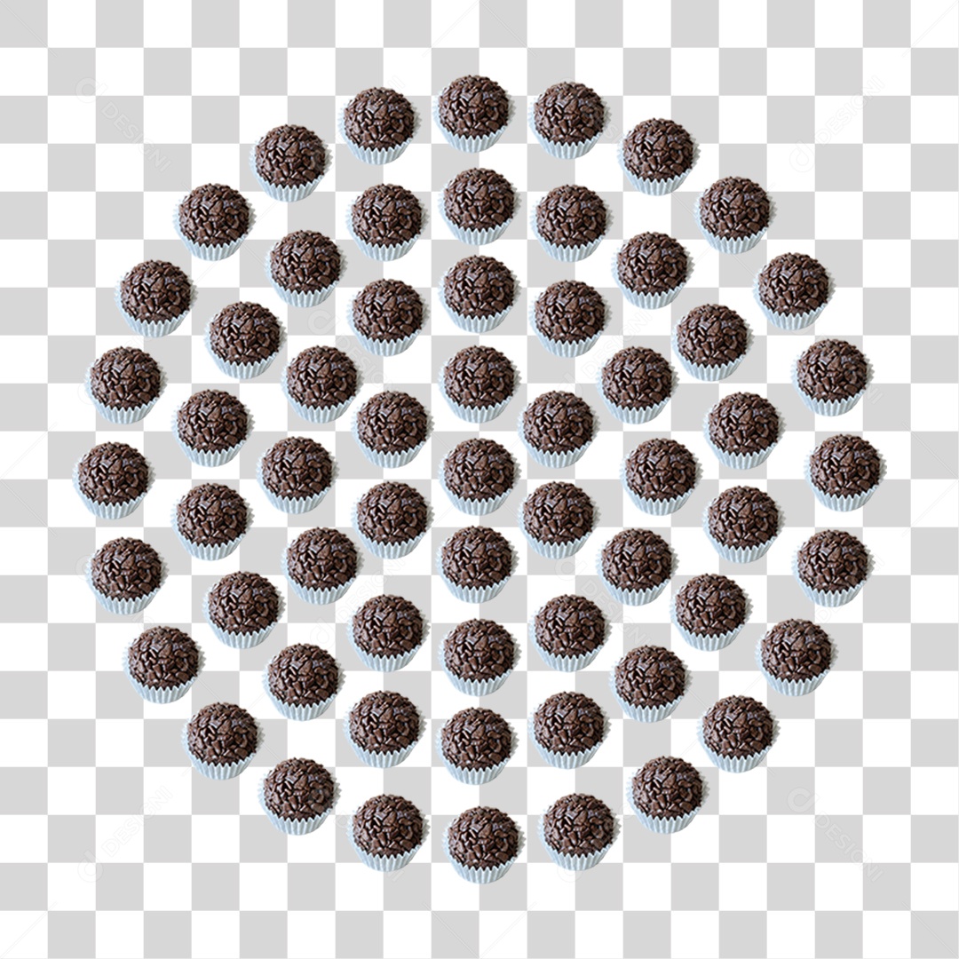Brigadeiro Chocolate PNG Transparente