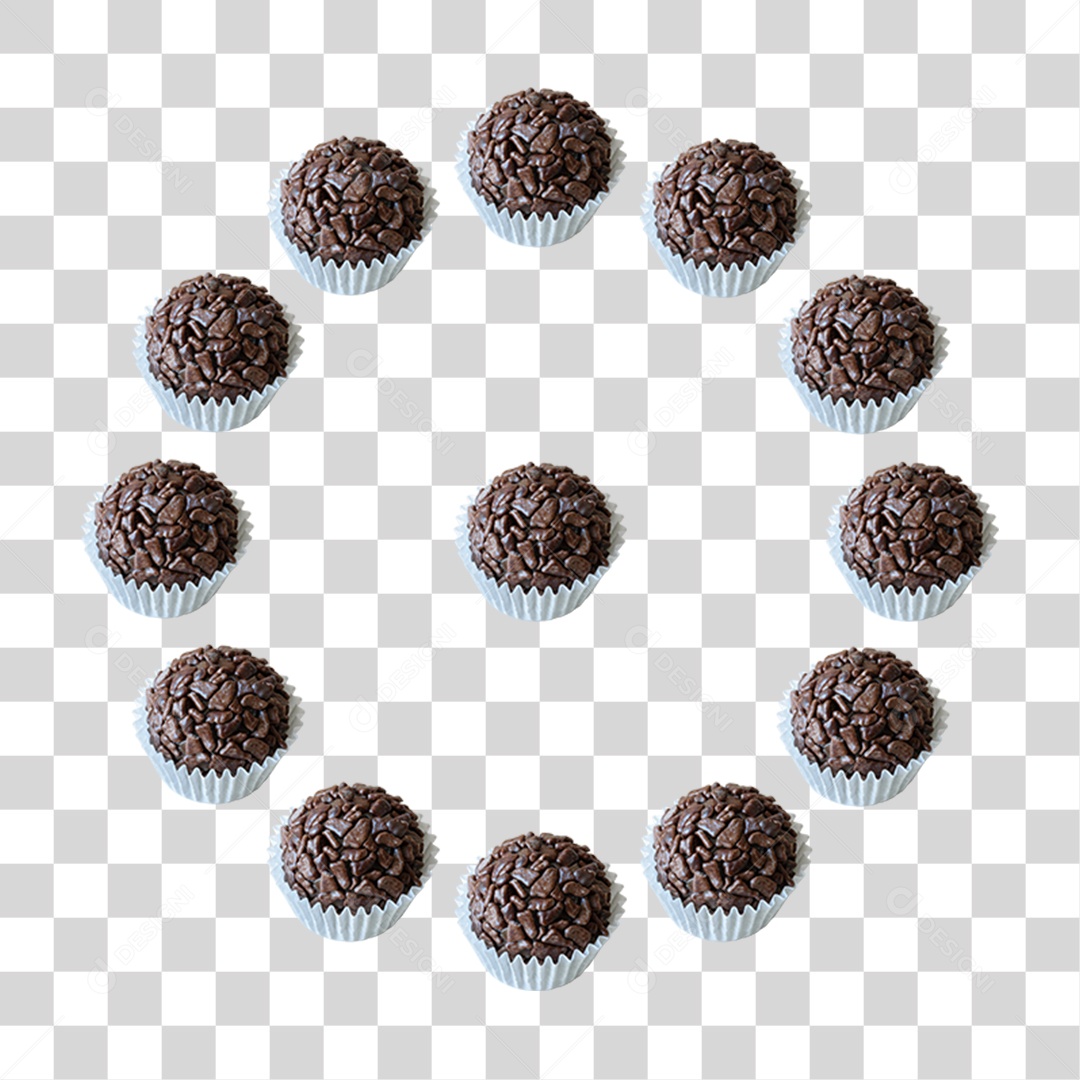 Brigadeiro Chocolate PNG Transparente