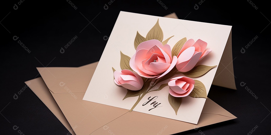 Ilustração Cartão para Dia das Mães