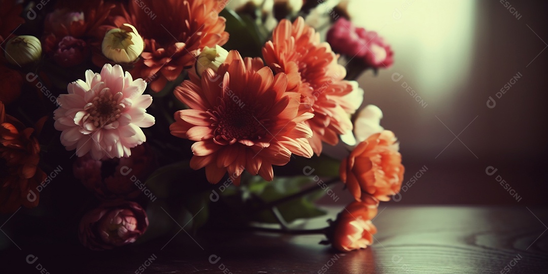 Ilustração flores para dia das Mães