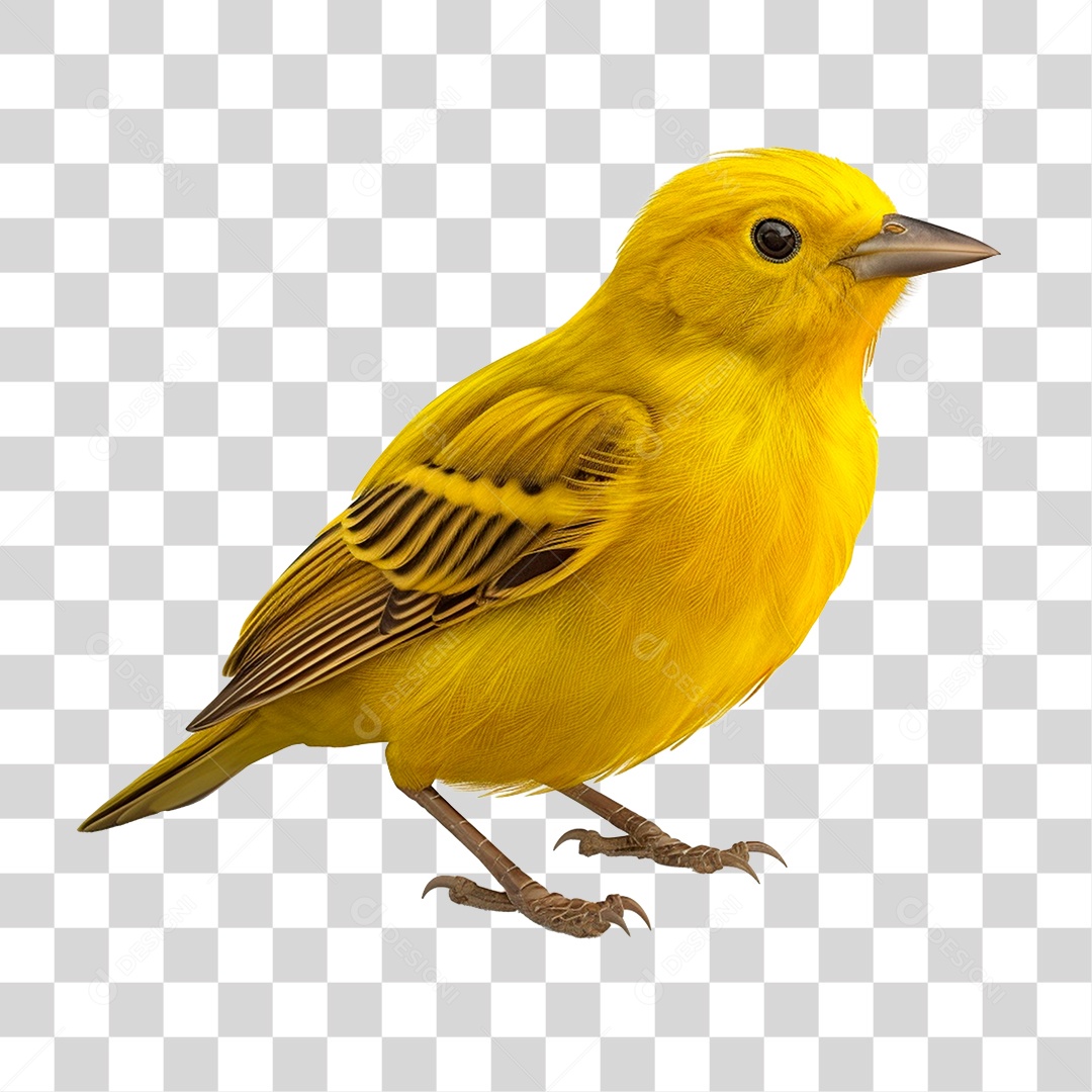 Canário Amarelo PNG Transparente