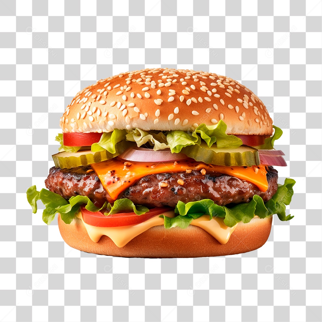 Hamburger Médio PNG Transparente