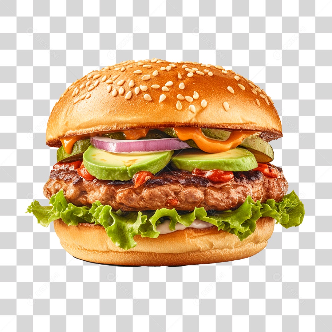 Hamburger Médio PNG Transparente