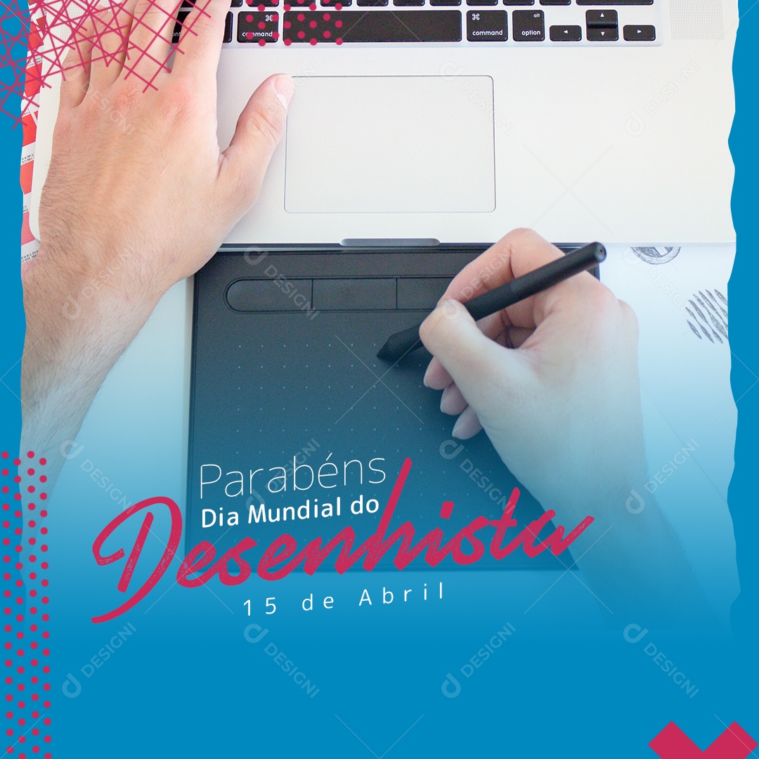 Dia Mundial do Desenhista 15 de Abril Social Media PSD Editável