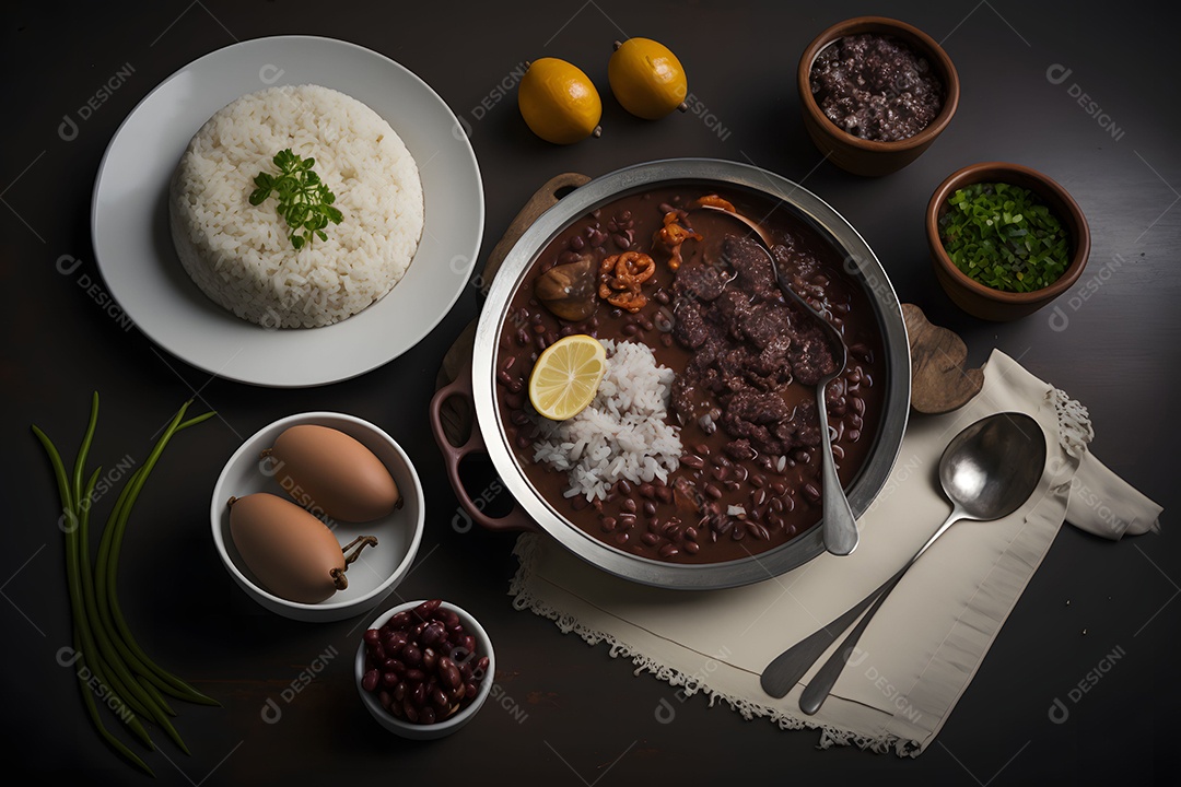 Prato De Feijoada Uma Comida Típica Brasileira