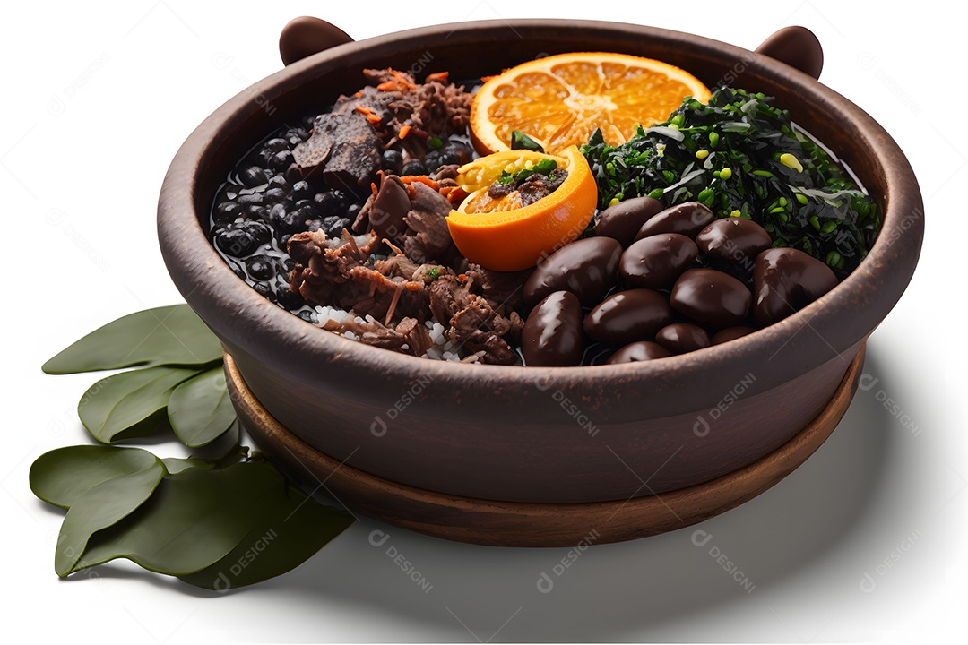 Prato De Feijoada Uma Comida Típica Brasileira
