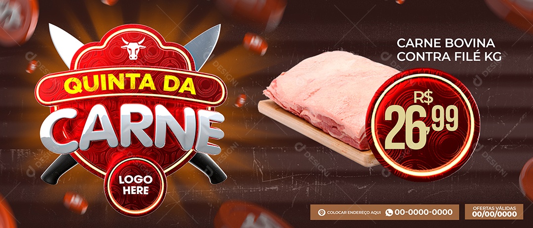 Social Media Banner Quinta Da Carne PSD Editável