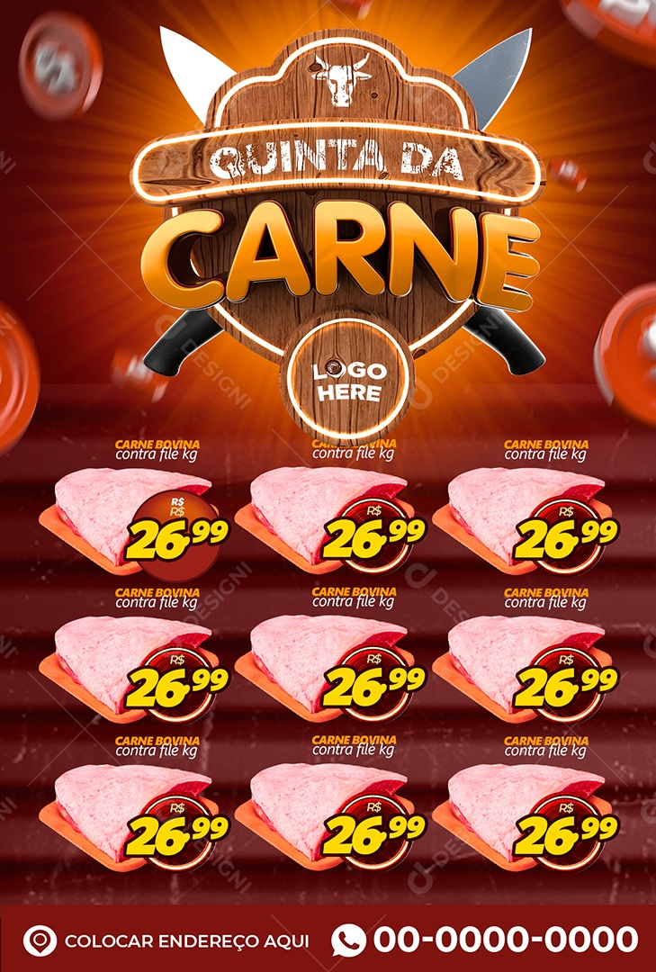 Social Media Encarte Quinta Da Carne PSD Editável