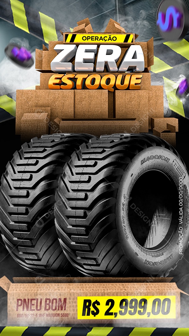 Social Media Operação Zera Estoque PSD Editável