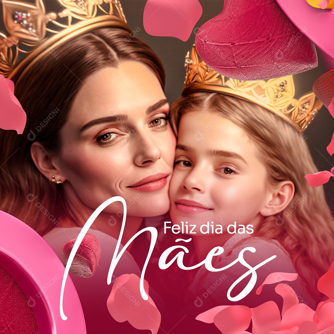 Social Media Feliz  Dia Das Mães PSD Editável
