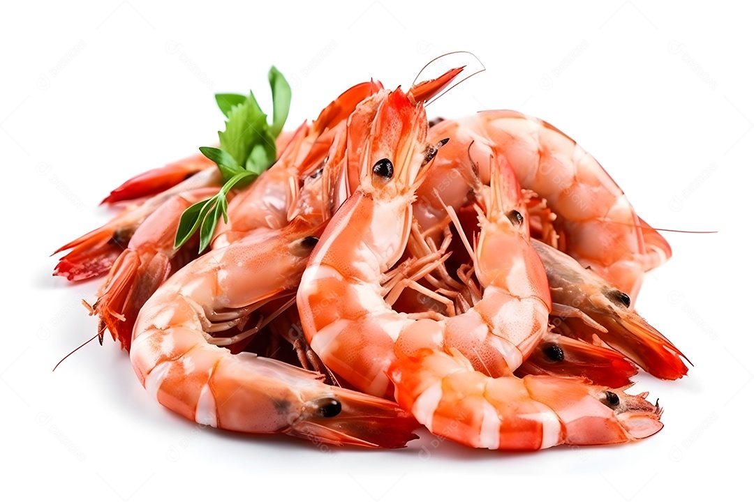 Camarões Congelado Imagem Inteligência Artificial