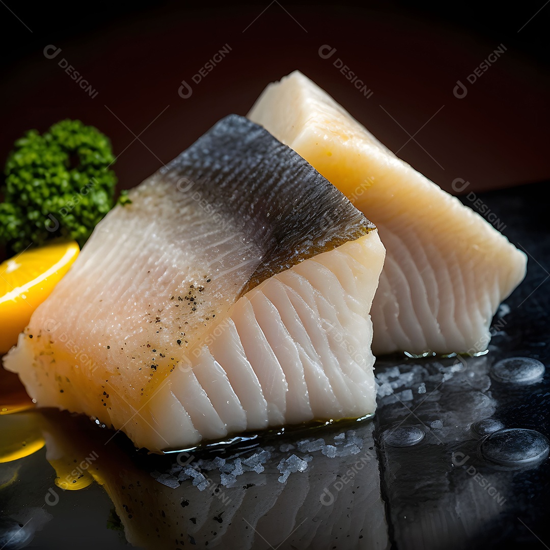 Deliciosos Filetes De Escamudo Imagem Inteligência Artificial