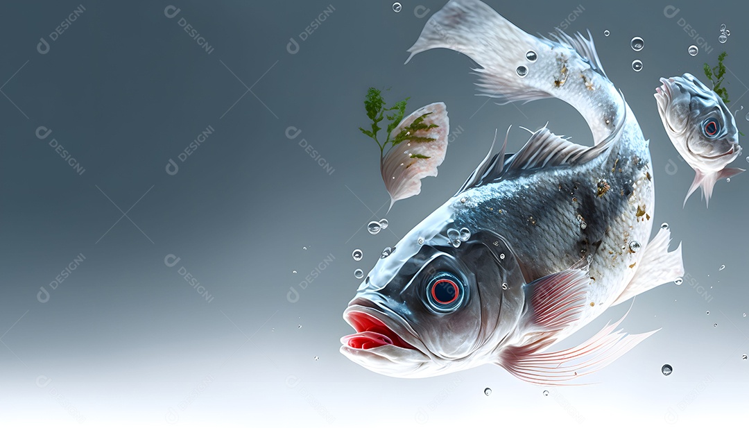 Peixe Realista Imagem Inteligência Artificial