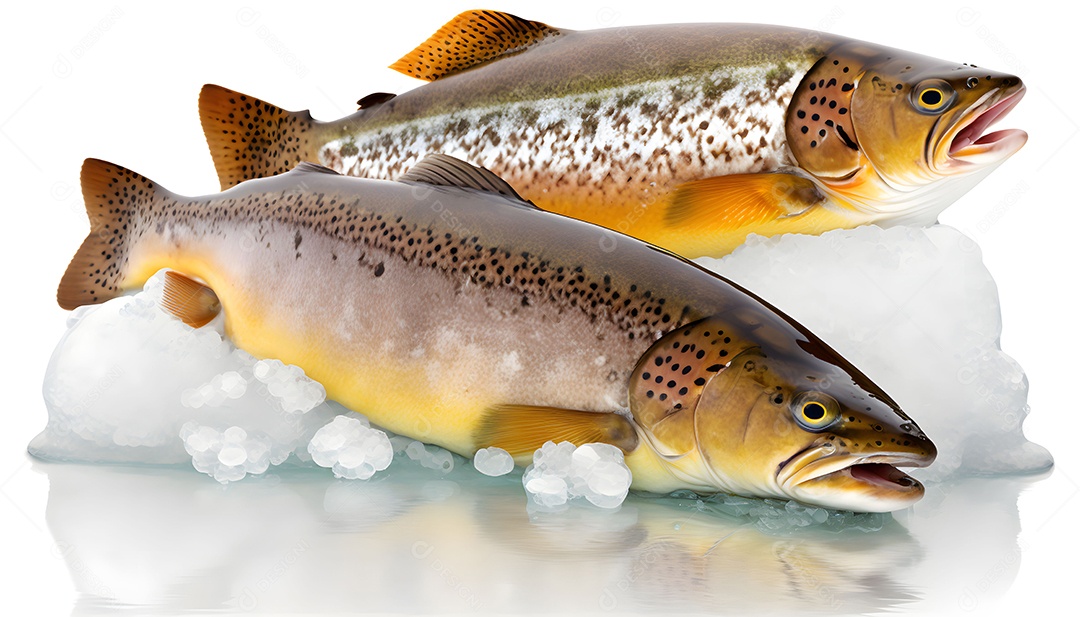 Peixes Congelados Imagem Inteligência Artificial