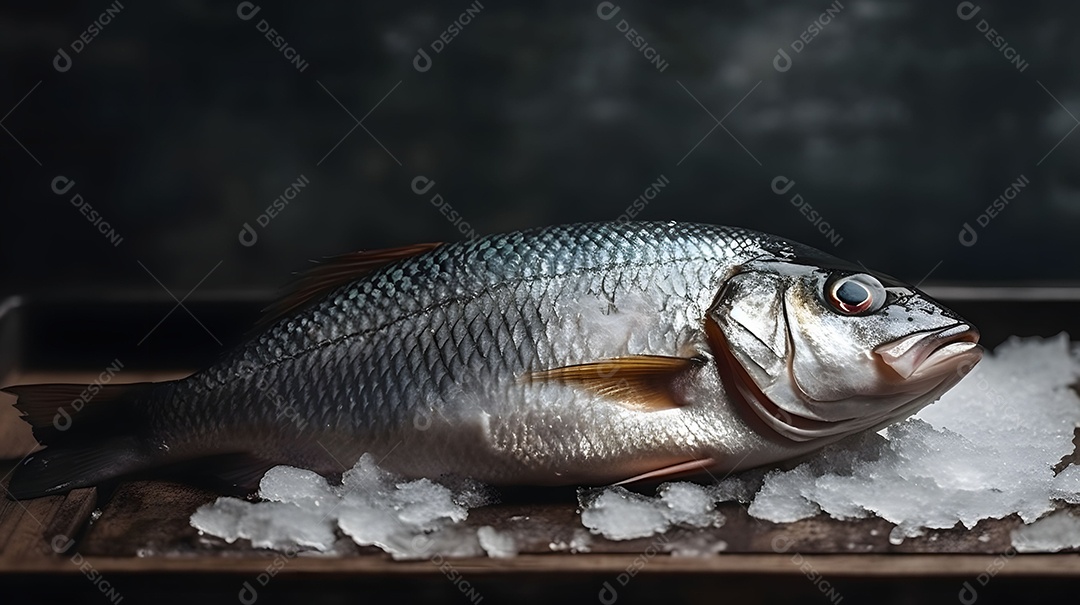 Peixe Congelado Imagem Inteligência Artificial