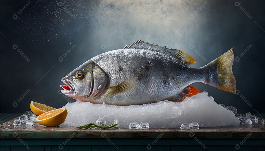 Peixe Realista Imagem Inteligência Artificial