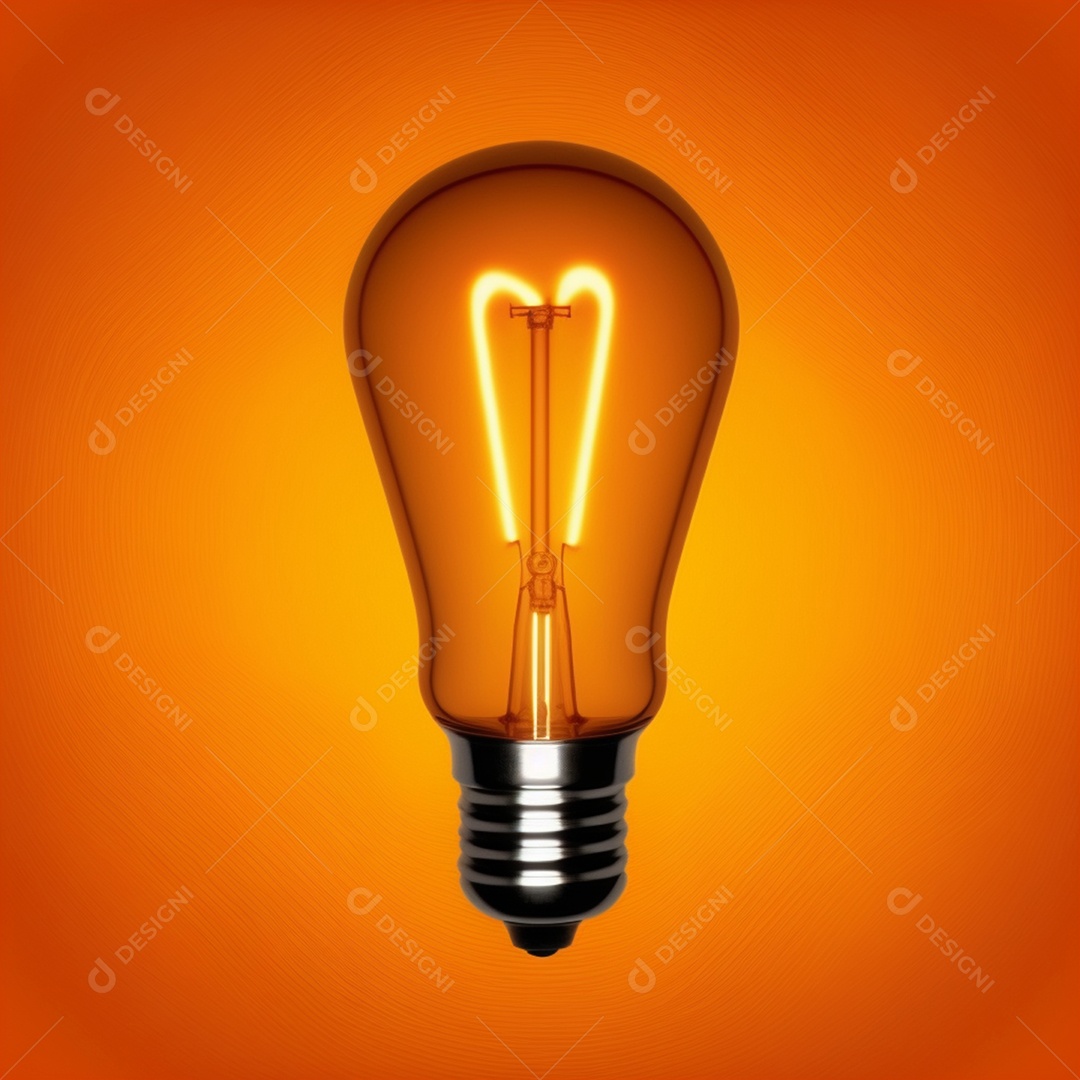 Ilustração de lâmpada ligada
