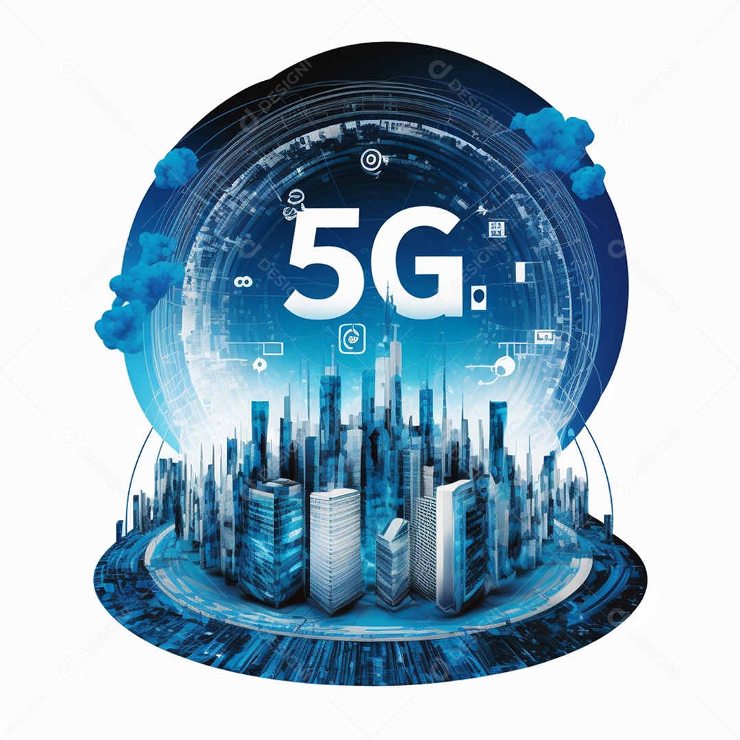 Símbolo de internet 5G
