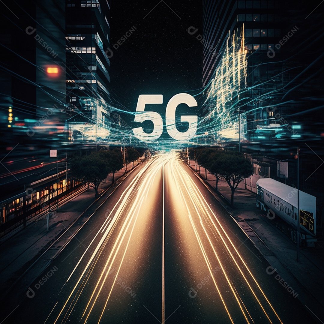Símbolo de internet 5G