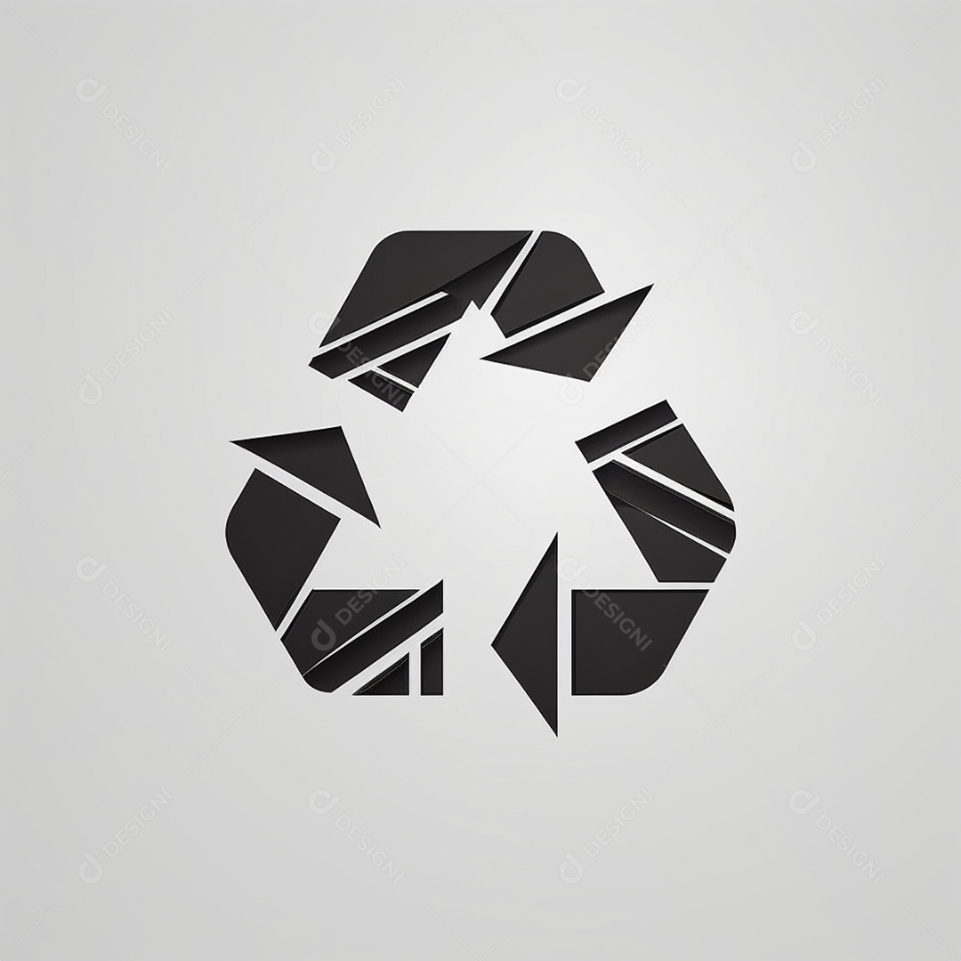 Símbolo de reciclagem criativo