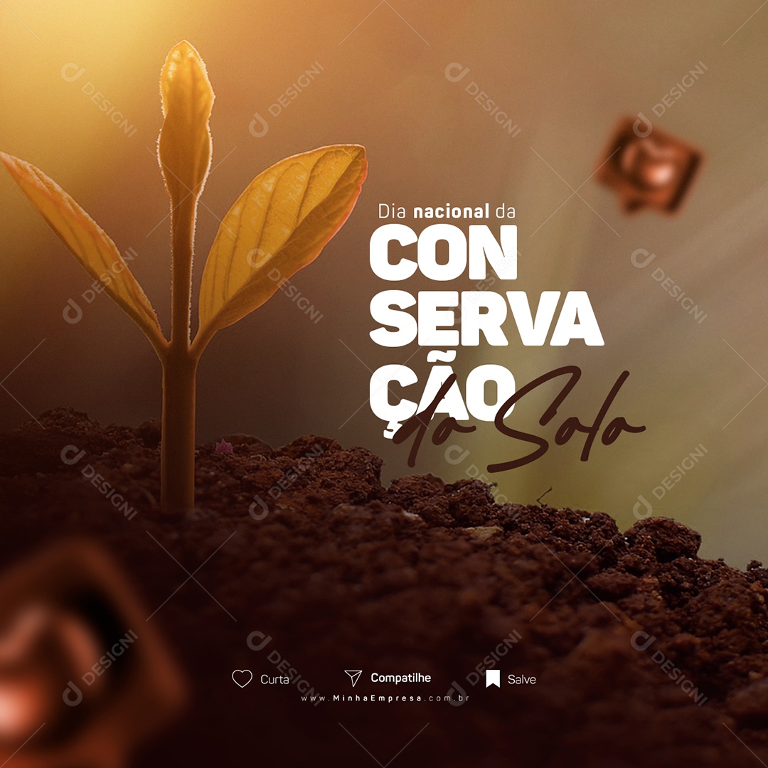 Dia Nacional Da Conservação Do Solo 15 De Abril Social Media PSD Editável