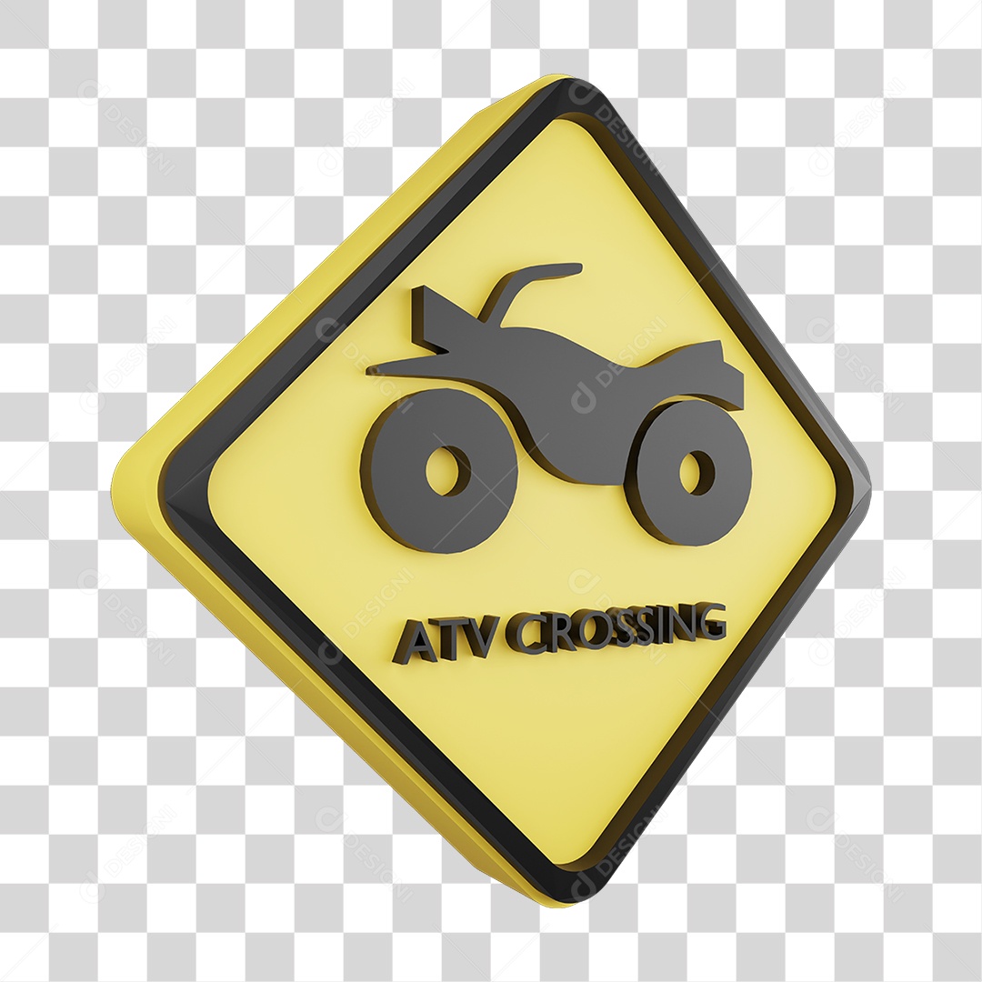 Placa de Aviso PNG Transparente