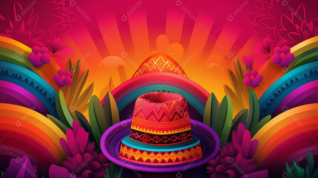 Fundo gradiente de ilustração para celebração de cinco de maio.
