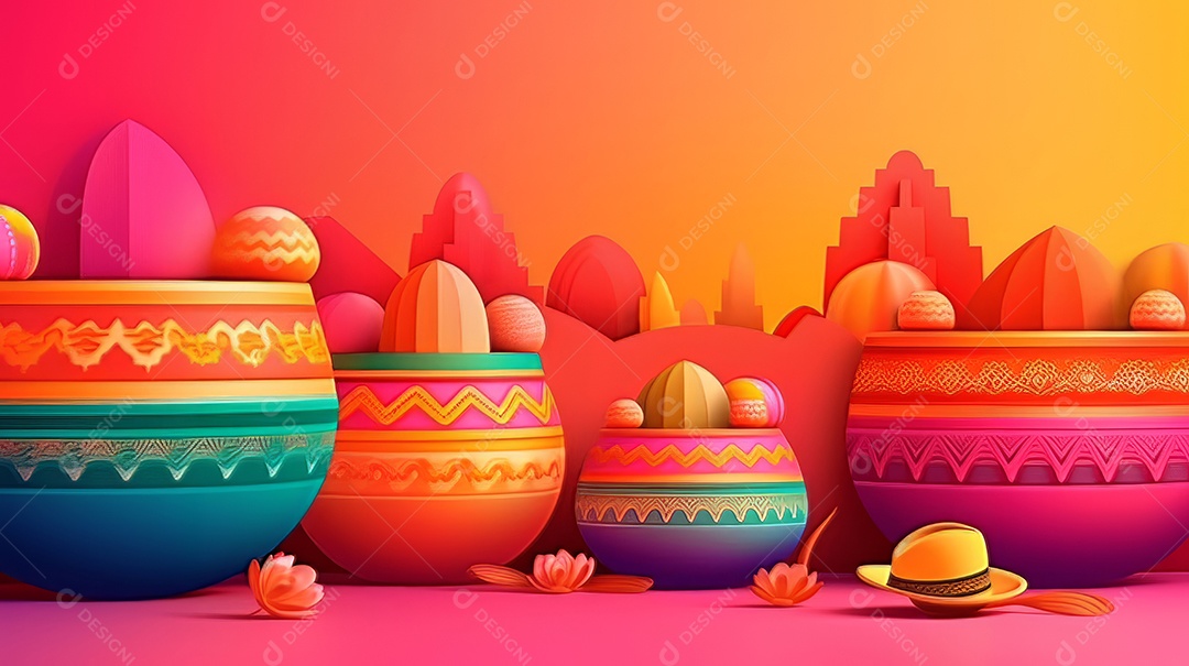 Fundo gradiente de ilustração para celebração de cinco de maio.