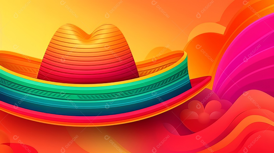 Fundo gradiente de ilustração para celebração de cinco de maio.