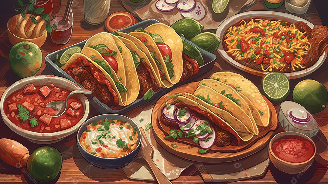 Taco Party Cinco de Mayo, o momento decisivo do México.