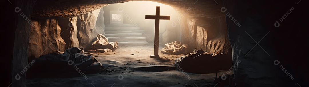 Cruz e Ressurreição Túmulo Vazio De Jesus