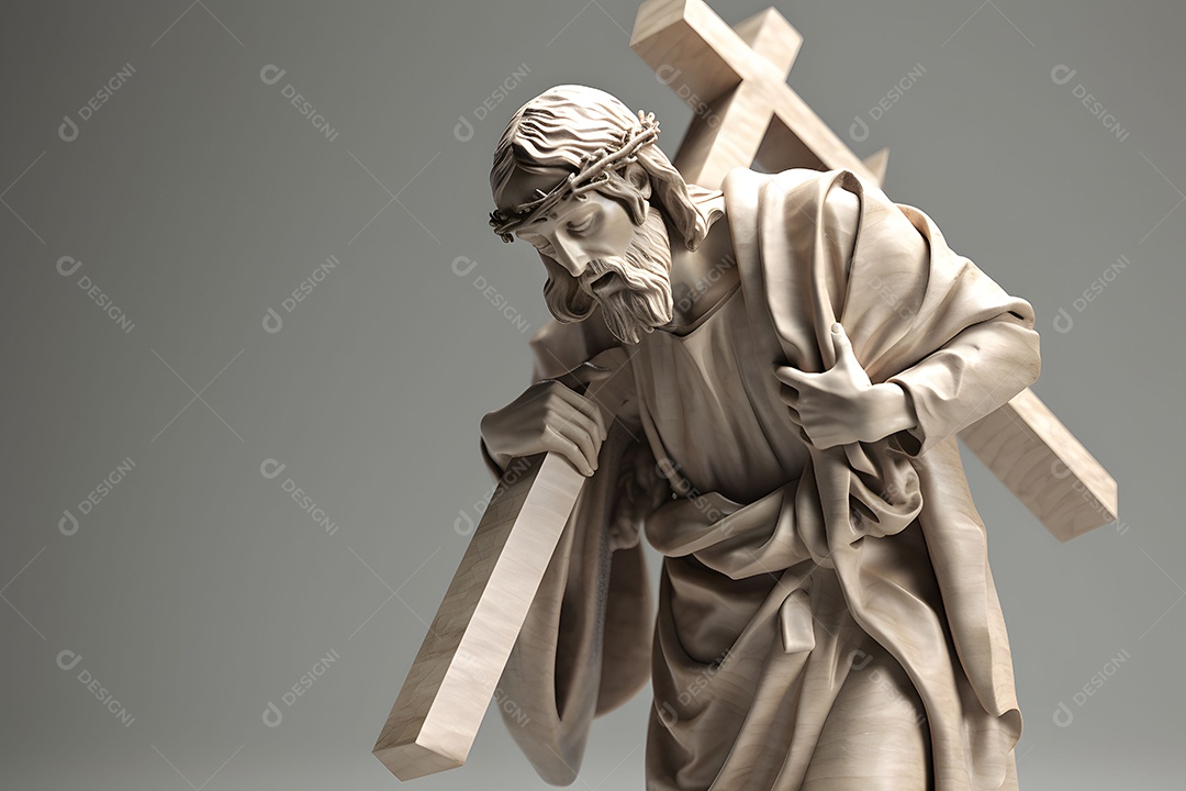 Jesus Cristo Carregando A Cruz