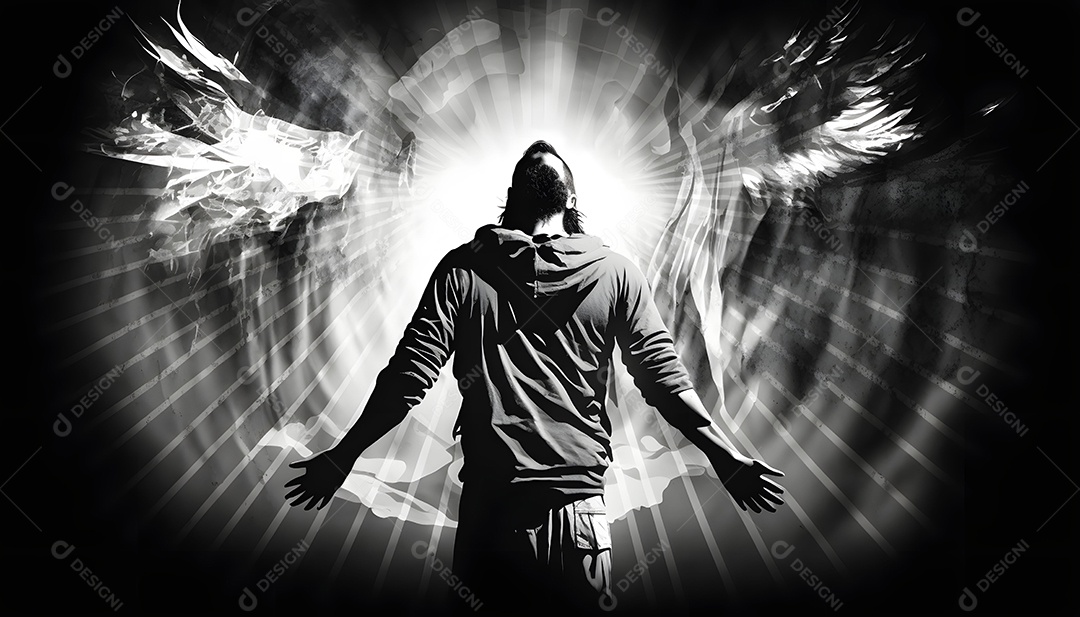 Jesus Crusto Oração E Adoração Imagem Inteligência Artificial