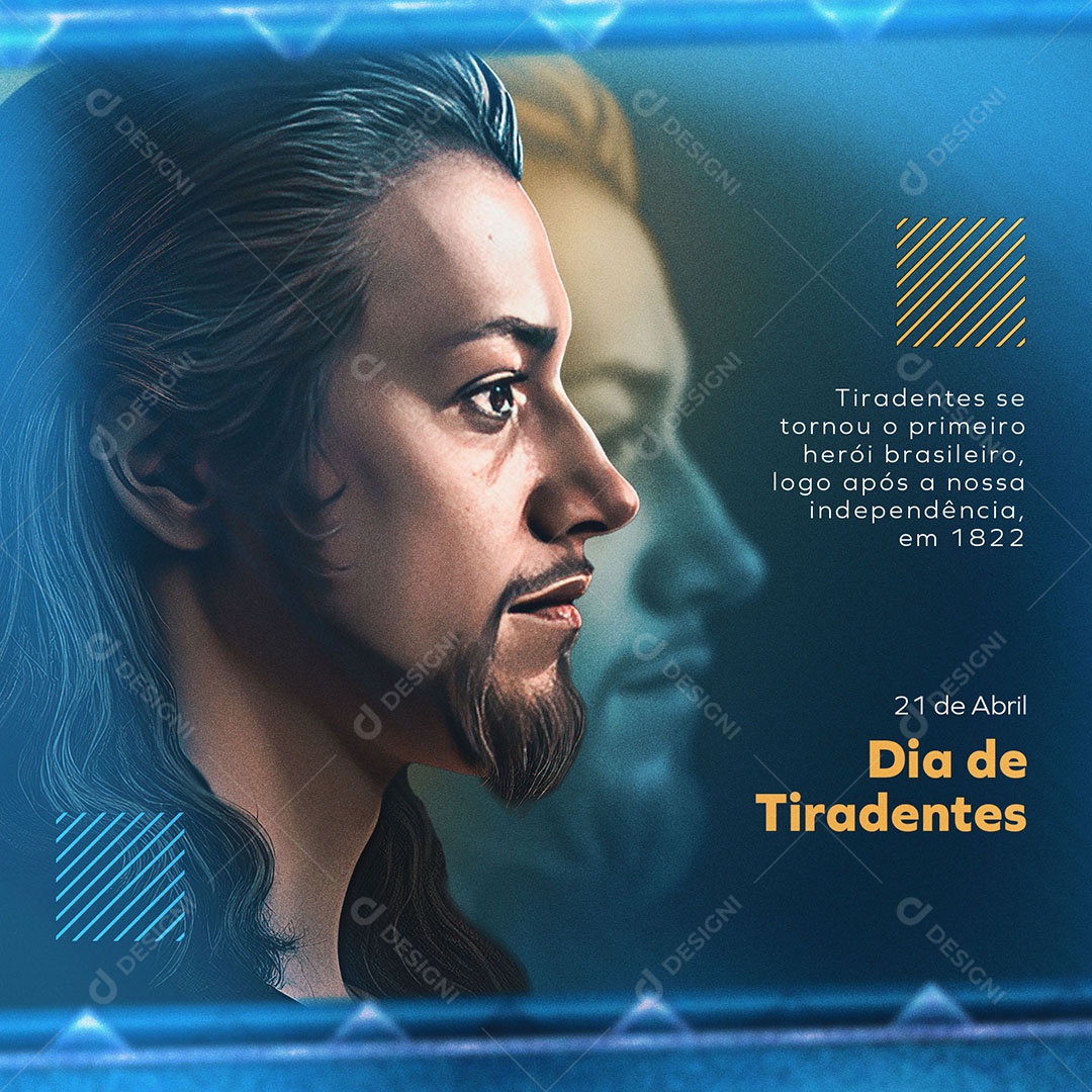 Dia de Tiradentes 21 de Abril Social Media PSD Editável