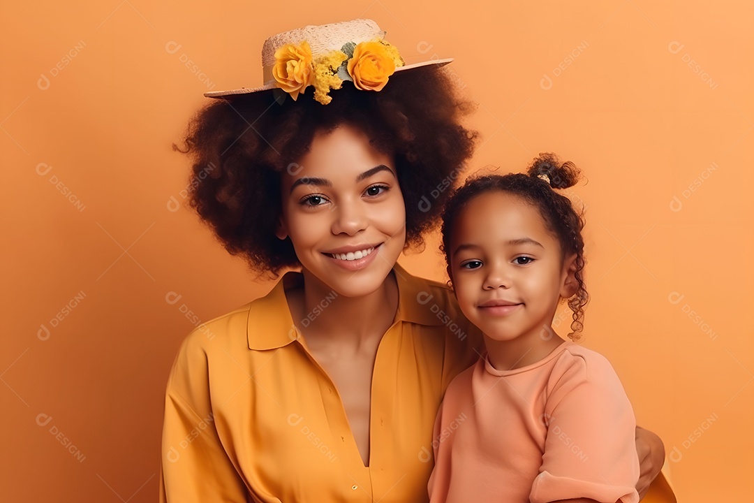Criança Doce E Adorável Com Sua Mãe Feliz Dia Das Mães