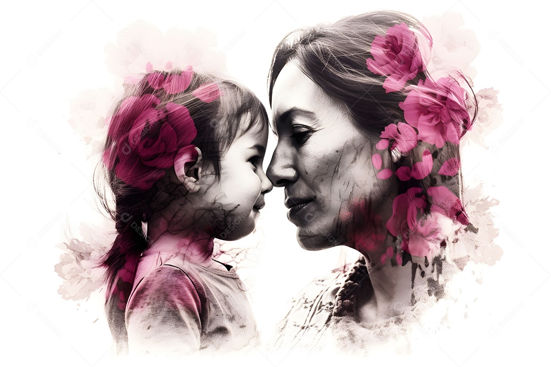 Imagem Do Dia Das Mães Exposição De Cor Dupla