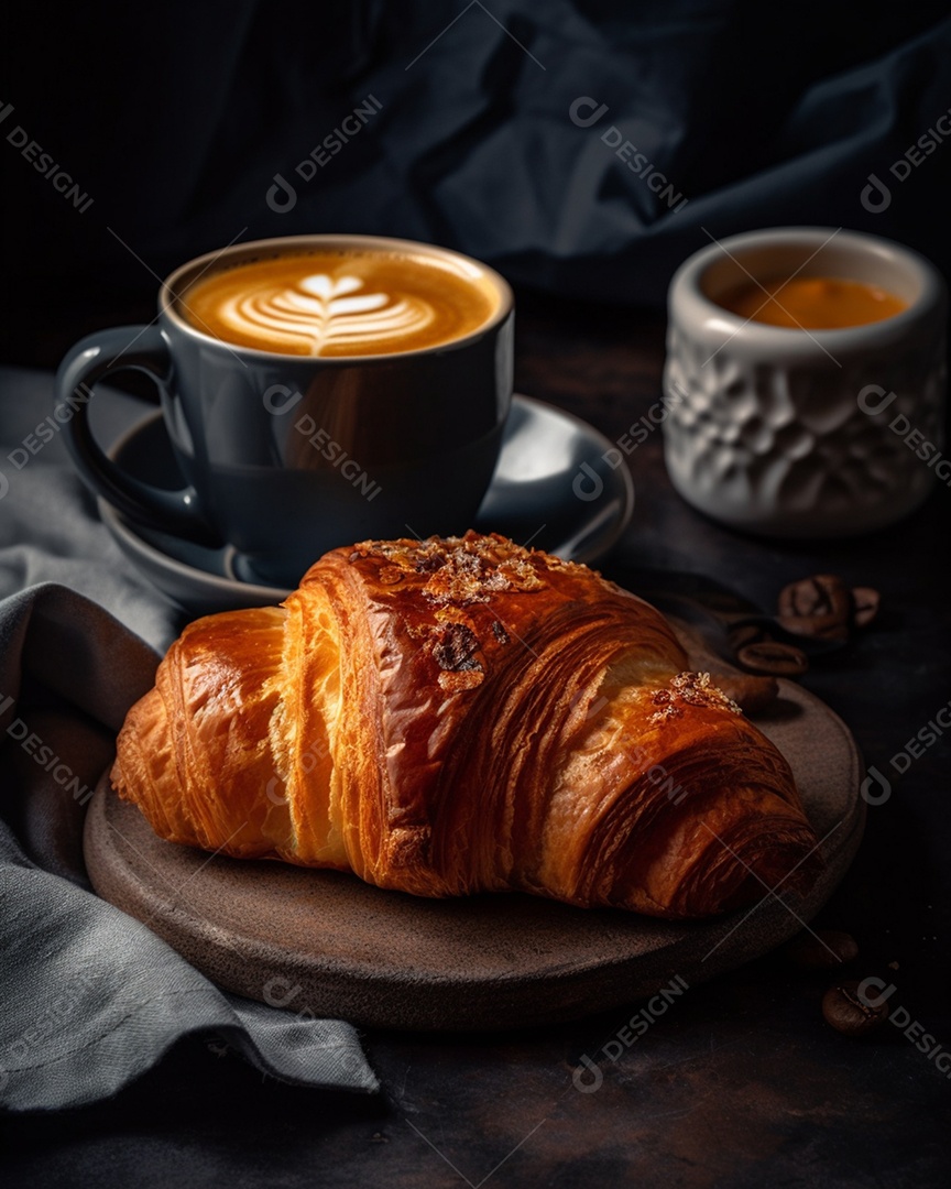Pão sobre uma mesa de café da manhã