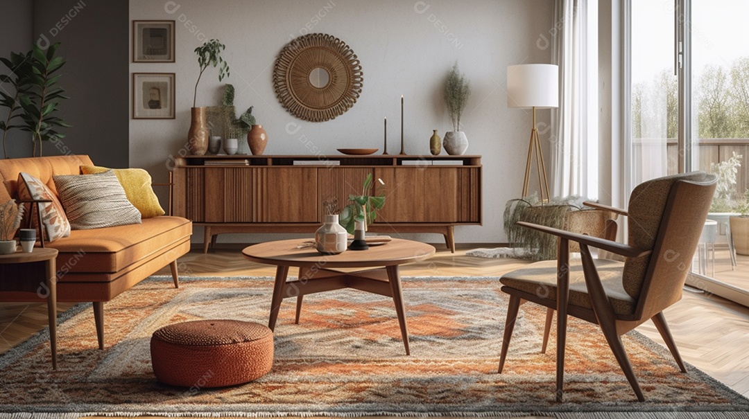 Sala de esta de uma casa decorada