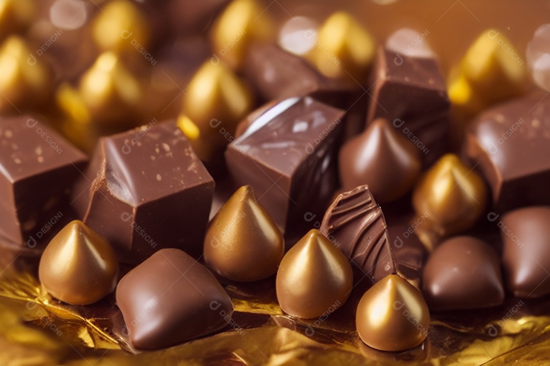 Background de deliciosos chocolates