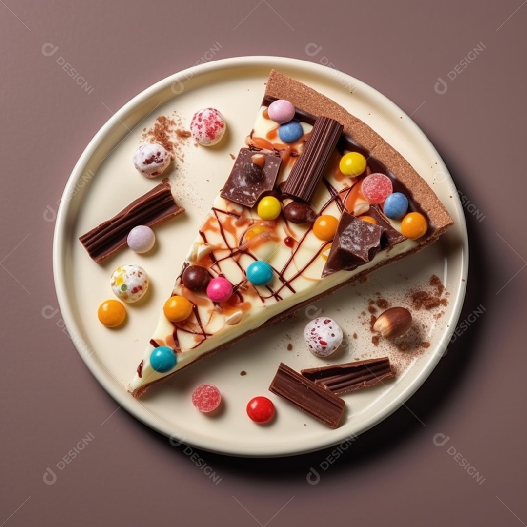 Deliciosa pizza sobre um fundo isolado