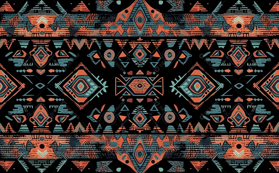 Padrão de Tapete Ilustração Vetor EPS